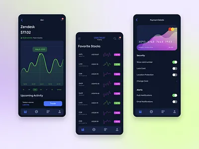 Application for investors app application crypto cryptocurrency currency finance finteck investment investor mobile product product design ui ux uxui design