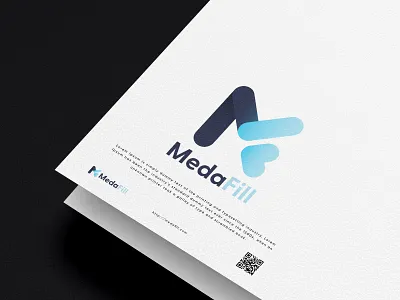 MF with Heart For MedaFill branding emergency life logo