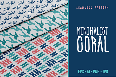 Minimalist Coral blue branding coral design graphic design graphic illustration illustration minimalist minimalist coral modern ocean pattern product design seamless vector