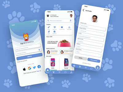 Pet Care - Mobile Apps design ios ios apps iphone light minimalist mobile mobile apps pet pet adoption pet app pet care pets petshop ui ui design ui ux ux ux design veterinary