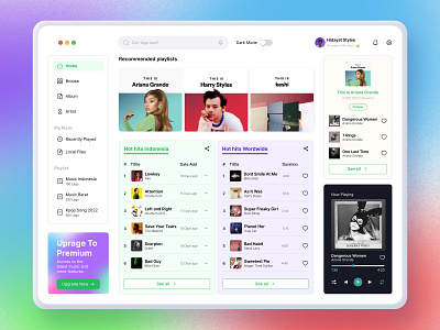 Music Dasboard 2022 bilboard dasboardmusic dasboardtrends design2022 designinspiration figma listeningmusic music musik song spotifydasboard uiinspiration uitrends uxinspiration uxtrends website