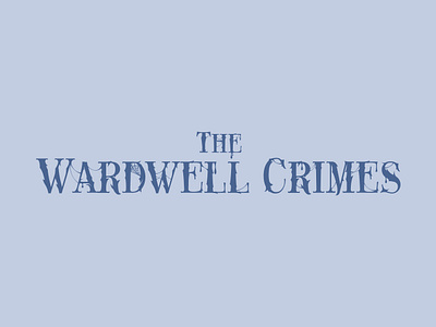 The Wardwell Crimes Logo blood creepy halloween horror occult spider wb spooky supernatural typography web wordmark