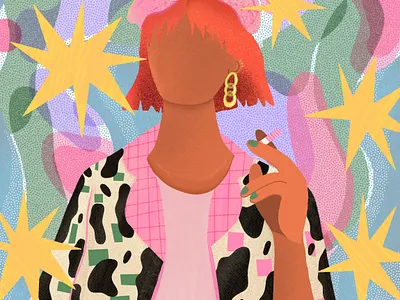 #facetober colorful digital digitalillustration facetober illustration portrait procreate risography women