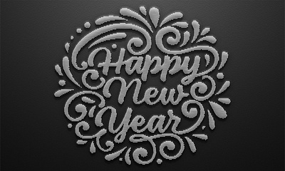 happy new year design 3d animation branding design graphic design happy new year happy new year2024 happynew year 2023 illustration logo motion graphics typography ui ux vector