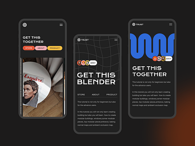 Blender concept 3d design dribbble 2022 ecommerce interface ui uiux design ux web design