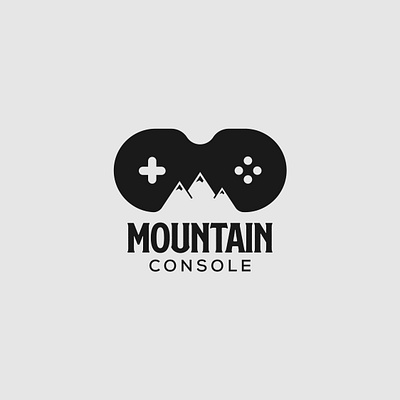 Mountain Console Logo branding console design game gaming illustrator logo logo designer minimalist mountain typography vector