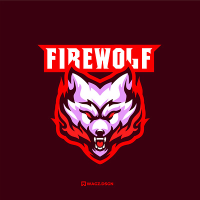WOLVES animal design fire graphic design head illustration logo logo mascot mascot mascot logo vector wolf wolves