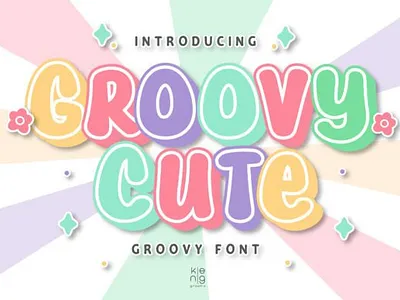 Groovy Cute font fun fonts groovy