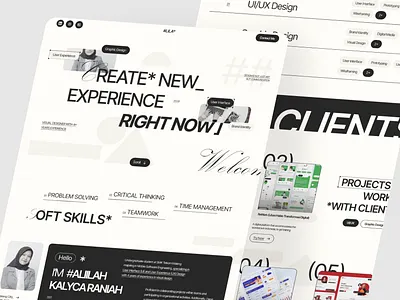 Brutalism Website brutalism graphic design graphicdesign minimalism mobile personal portfolio profile ui uidesign ux visual website