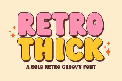 Retro Thick font spring fonts