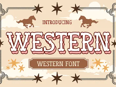 Western Font spring fonts