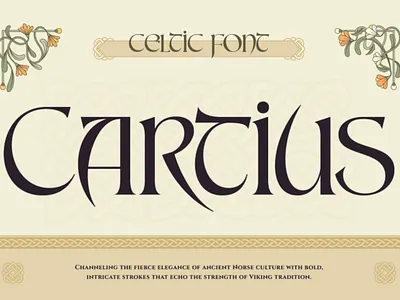 Cartius font spring fonts