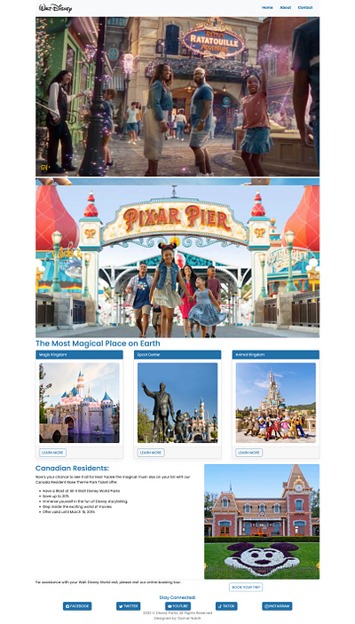 Disney Parks Page 1lineart design disney graphic design web