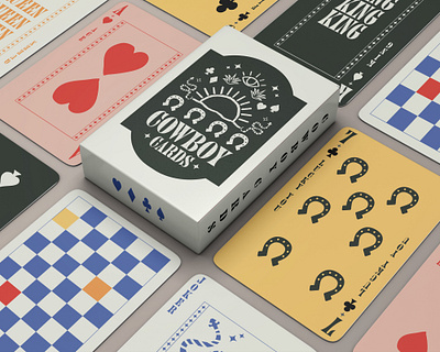 Cowboy Cards branding card deck card deck design cards cowboy design horseshoe illustration snake