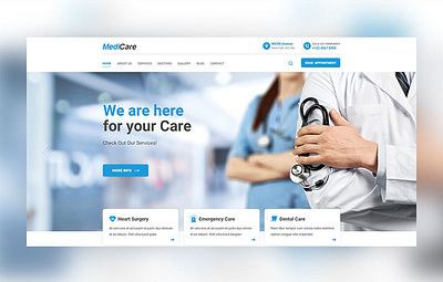 Medical Website design graphic design medical motion graphics ui ux