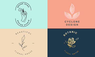 Botanical boho logo design botanical boho logo botanical logo design graphic design illustration logo vector