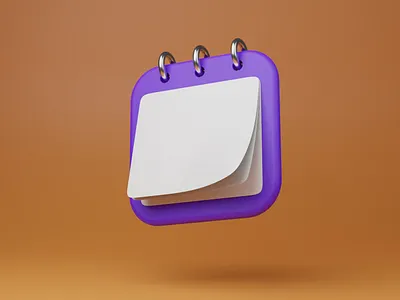 3D Calander icon 3d 3d icon blender icon ui