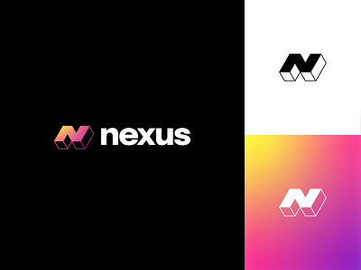 Minimal N logo branding icon isometry logo logodesign logotype minimal n vector