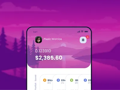 Crypto Wallet Mobile app UI UX Design app design app ux ui branding design digital wallet app fintech app design graphic design healthcare app design illustration mobile app mobile app design prototype user experience design user interface design user journey map ux design wireframe