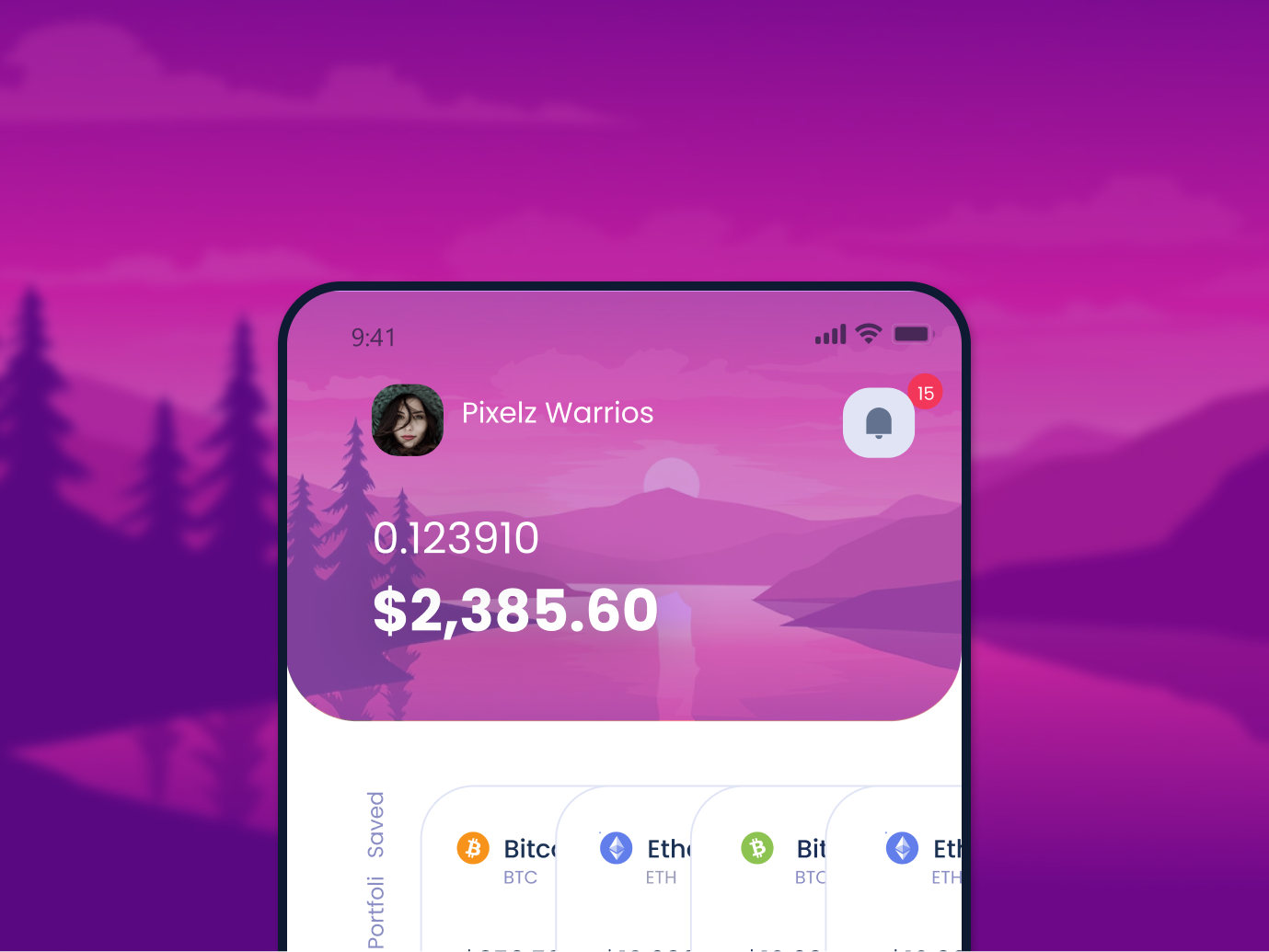 Crypto Wallet Mobile app UI UX Design by Md Rafatul Islam on Dribbble