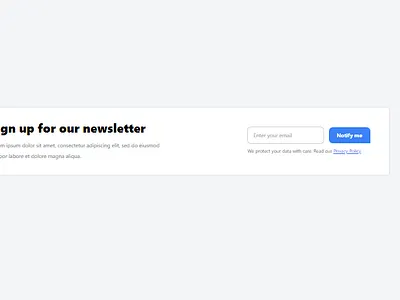 Tailwind CSS News Letter css html tailwind css uiux web design
