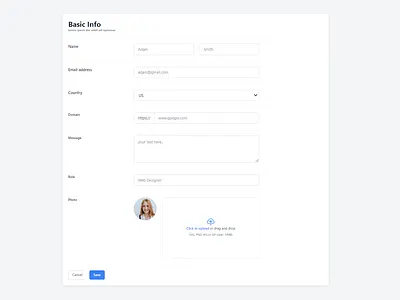 Tailwind CSS Form css html tailwind css uiux web design