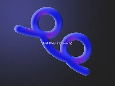 Deep blue 3d design figma gradient illustration noise vector