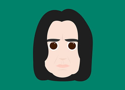 Avatar Picture Icon Flat Design Portraits avatar design digital art flat graphic design harry potter icons illustration pr.snape snape ui