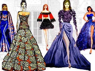 Fashion Illustrations adobe adobe illustrator branding design fashion illustration fashiondesign handillustration illustration