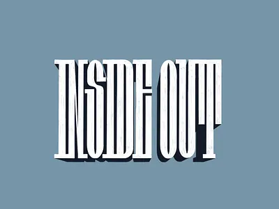 INSIDE OUT. lettering calligraphy apparel design branding calligraphy design free graphic design handlettering illustration inktober letter lettering logo procreate streetwear type typo typography vector