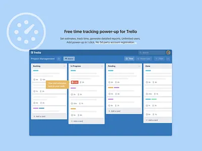 Trello Time Tracking Power-up | Everhour dashboard design product product design timetracking trello ui ux web