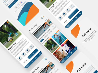 Act-time: Explore Activities in your city design ui ux