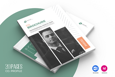 Docx Brochure Template, 20 Pages a4 paper agency booklet branding brochure design brochure template business company corporate cover docx graphic design indesign portofolio powerpoint pr presentation print ready profile word