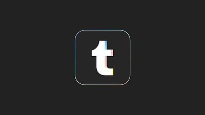 Tumblr Logo Midnight Rainbow branding figma logo redesign tumblr