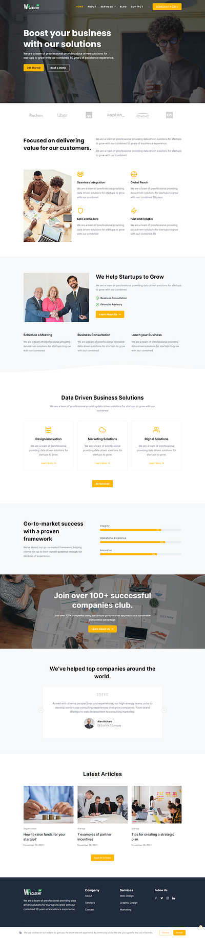 Small Business Website Design 3d animation branding business website design elementor pro graphic design illustration landing page landing page design logo motion graphics portfolio website ui vector website website design woocommerce wordpress wordpress website