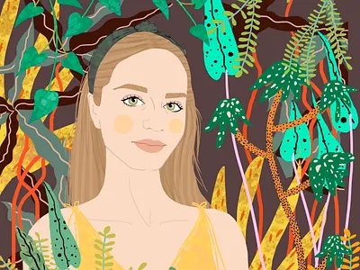 illustration draw fashion fashion design illu illustration painting pattern portrait print