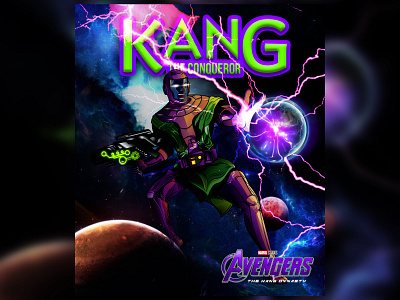 Kang The Conqueror artwork cartoon digital painting graphic design illustration marvel vector vectorart