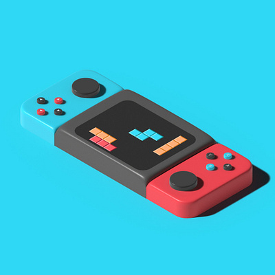 Nintendo Switch #DAY1 #100DAYSWITHILLUSTRATOR 3d graphic design illustration