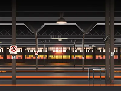 Train travel graphic design illustration print vector