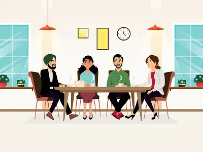 Meeting character character design designs graphic design graphics illustration vector