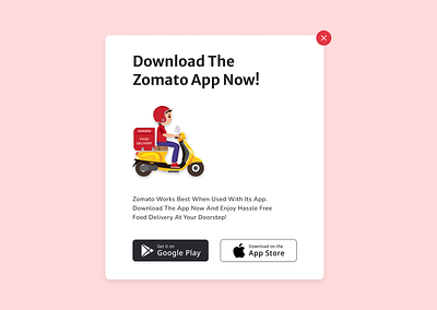 Daily UI - 16 : Pop Up/ Overlay design ui