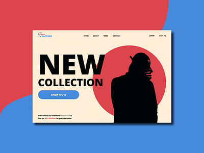 Great Sapphire | Home screen layout (ecommerce) brand identity branding design e commerce ecommerce graphic design home page layout logo logo design logo mark logotype store ui ui ux vector web web design website