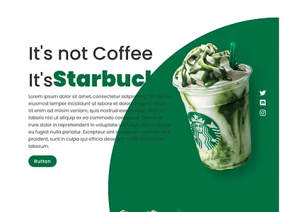 Starbucks sample site design branding design illustration ui