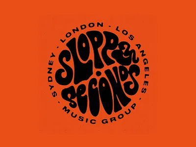 Sloppy Seconds - Logo branding illustration lettering logo texture type typography vintage