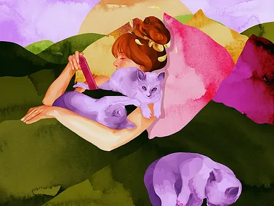 cat lady branding by maja pučko design graphic design illustration