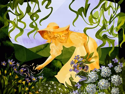 picking up flowers branding by maja pučko design graphic design illustration