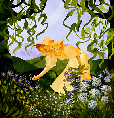 picking up flowers branding by maja pučko design graphic design illustration