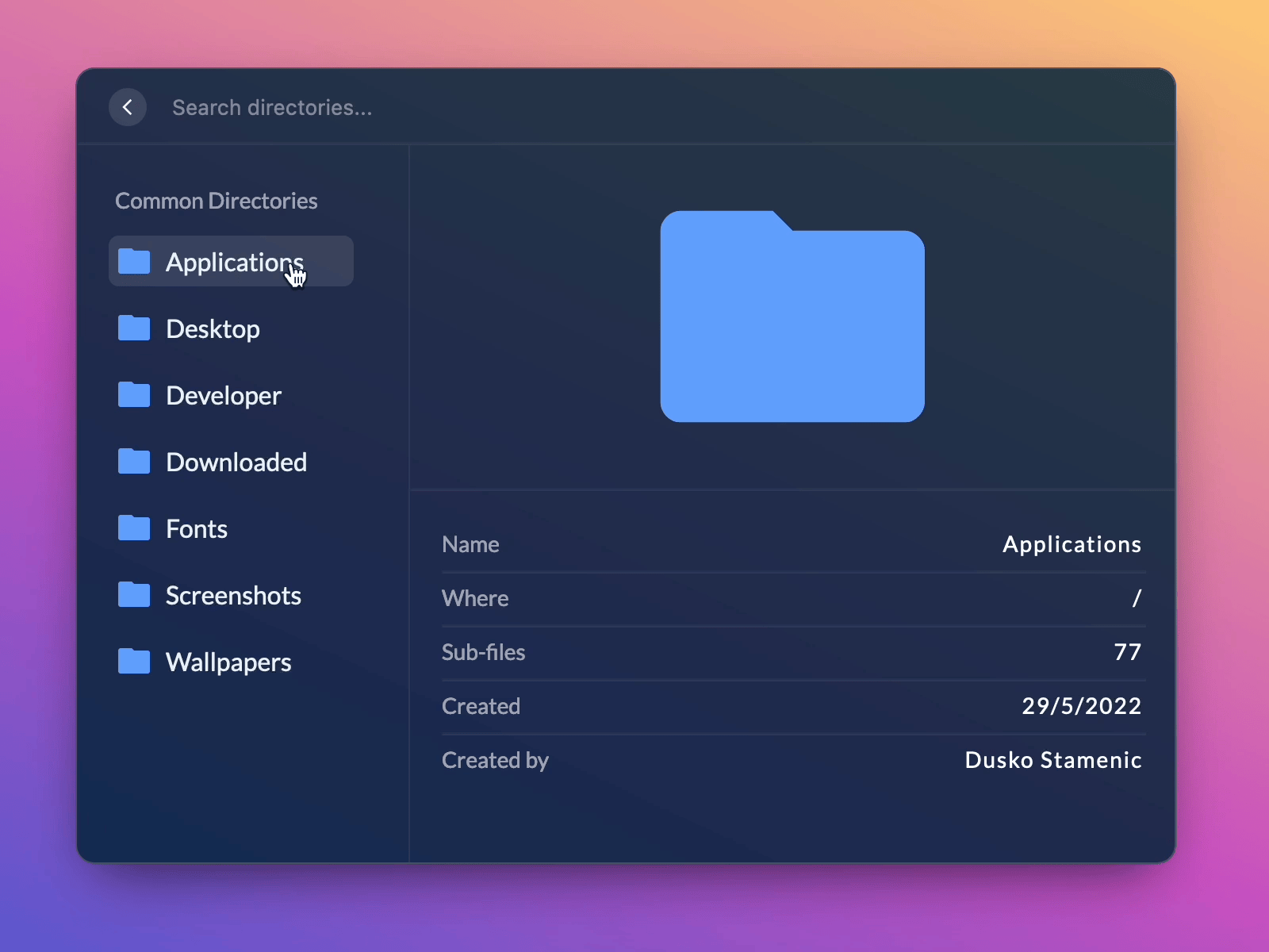 Finder App animation application finder app flexbox interface responsive ui ux