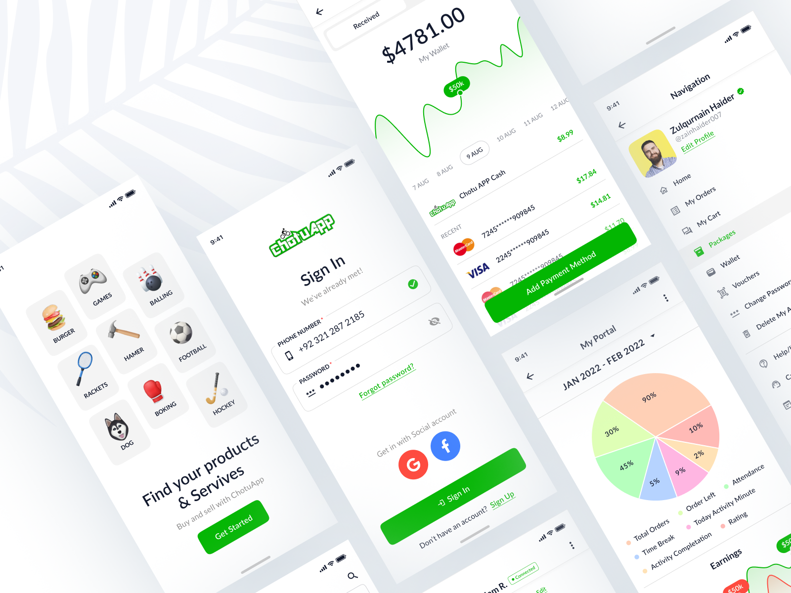 Mobile APP UI/UX Design (Shop, Earning, Wallet, Sell...) by Zulqurnain ...