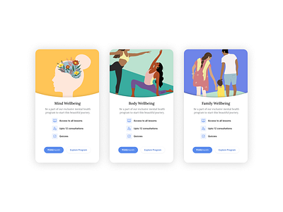 Mobile App Popup Screens animation appdesign branding clientwork colorful concept design graphicdesign illustration illustrator mobileapp mobiledesign popup ui ux webdesign wellbeing